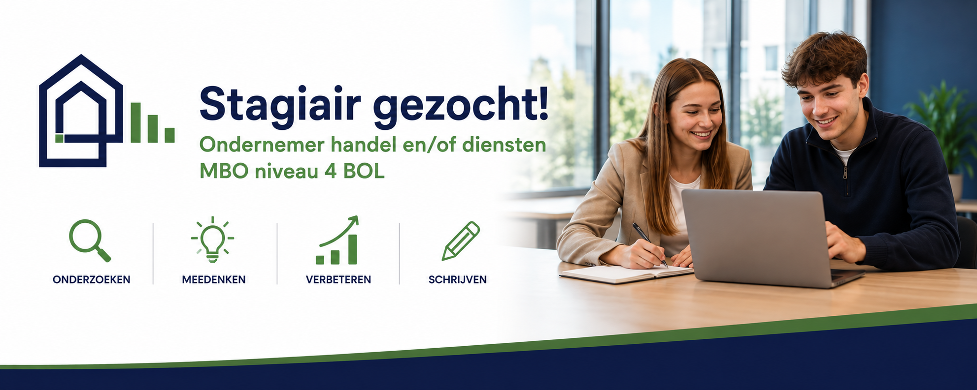 Ondernemende stagiair gezocht | Onderzoek, bedenk & verbeter met ons mee